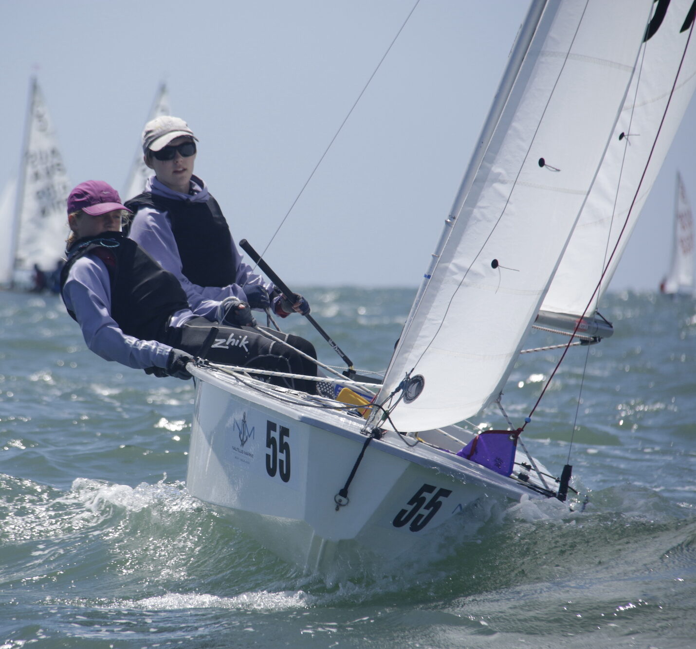 Cadet Class Start line - Sail Sandy 2018